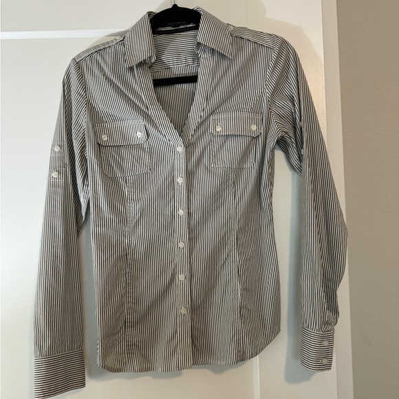 Express Design Studio Button Down Shirt xs - Picture 7 of 9